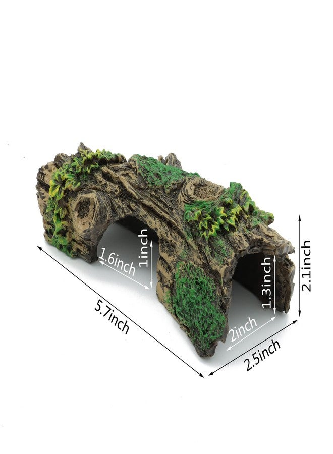 JIH Aquarium Decorations Resin Hollow Tree Trunk Ornament, Bettas House Cave Wood House Decor for Fish Tank (HS-SP207) - Image 2